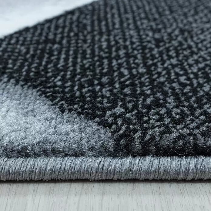Kurzflorteppich Costa 3527Schwarz, 200 x 140 cm, 100% Polypropylen