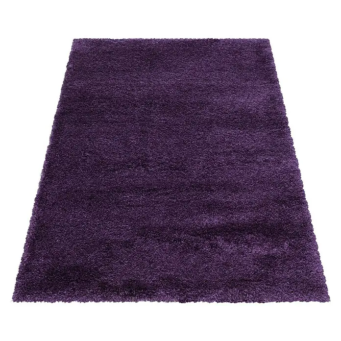 Hochflorteppich Fluffy 3500Lila, 340 x 240 cm, 100 % Polypropylen - Hochfloriger, rechteckiger, violetter Teppich mit weicher Textur für ein gemütliches Ambiente in jedem Raum. Perfekt für Wohn- oder Schlafzimmer.