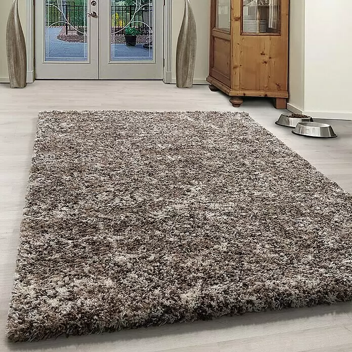 Hochflorteppich Enjoy 4500Beige, 200 x 140 cm, 100 % Polypropylen