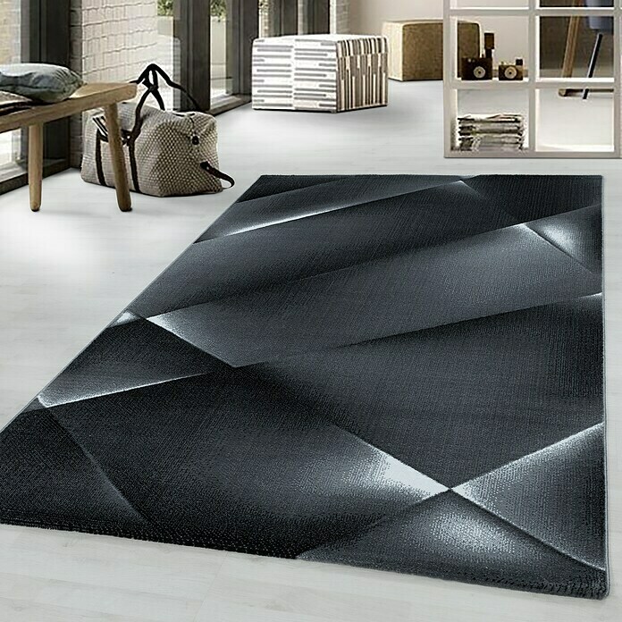 Kurzflorteppich Costa 3527 (Schwarz, 200 x 140 cm, 100% Polypropylen) | BAUHAUS