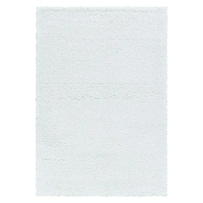 Hochflorteppich Fluffy 3500 - Weiß, 200 x 140 cm, 100 % Polypropylen - Weicher, weißer Shaggy Teppich, ideal um jedem Raum Wärme und Komfort zu verleihen. Ein stilvolles und gemütliches Element für Ihr Zuhause.