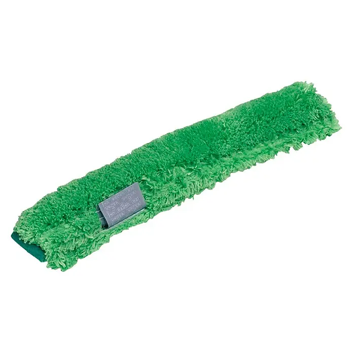 Unger Bayetas de limpieza - Material: Materiales naturales, Verde - Primer plano de una funda de limpiacristales verde con una etiqueta, ideal para una limpieza de cristales sin rayas y resultados profesionales.