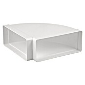 Nedco Hoekstuk Horizontaal (90 °, Afmeting aansluitstukken: 220 x 90 mm, Kunststof, Wit) | BAUHAUS