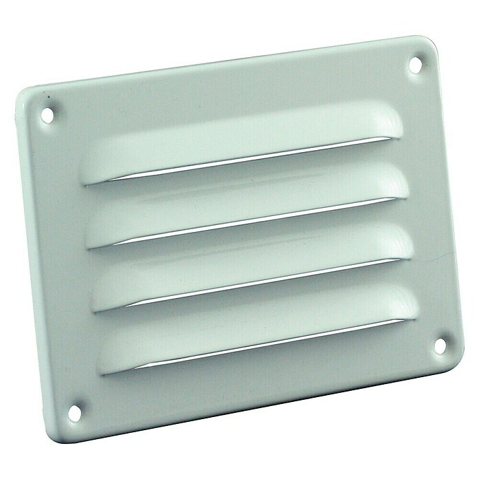 Nedco Schoepenrooster (Aluminium, 130 x 90 mm, Wit) | BAUHAUS
