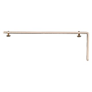 Escuadra para cortinas (L x An x Al: 15,5 x 1,6 x 5,2 cm, Específico para: Guías y rieles de cortina, Atornillado)