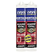 Ceys Adhesivo para montaje Montack Express agarre inmediato invisible (135  g, Blanco)