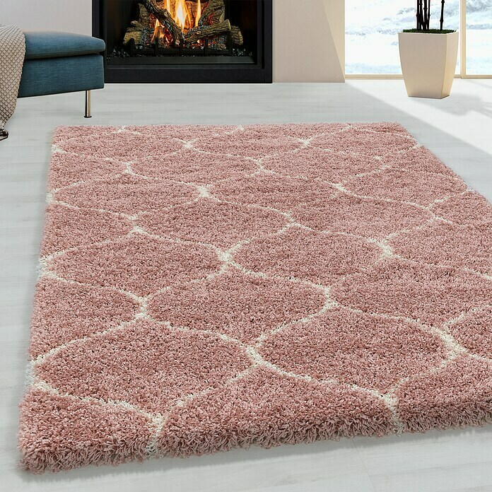 Hochflorteppich Salsa 3201 (Rose, 110 x 60 cm, 100% Polypropylen) | BAUHAUS