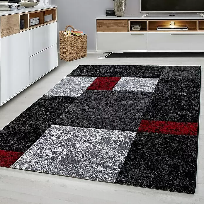 Kurzflorteppich Hawaii 1330Rot, 150 x 80 cm, 100% Polypropylen