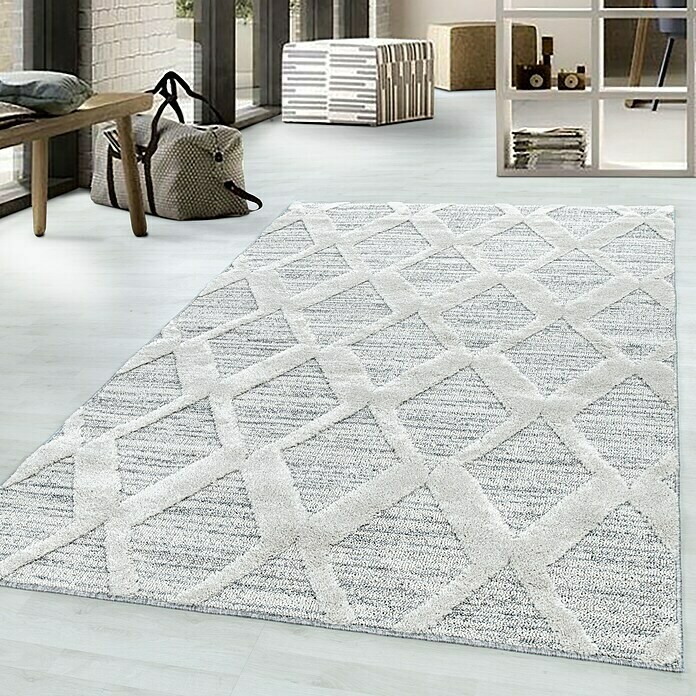 Hochflorteppich Pisa 4703 (Grau, 170 x 120 cm, 100% Polypropylen) | BAUHAUS