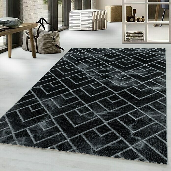 Kurzflorteppich Naxos 3814 (Silber, 250 x 80 cm, 80% Polypropylen, 20% Polyester) | BAUHAUS