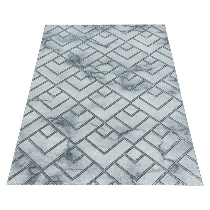 Kurzflorteppich Naxos 3813 (Silber, 200 x 140 cm, 80% Polypropylen, 20% Polyester) | BAUHAUS