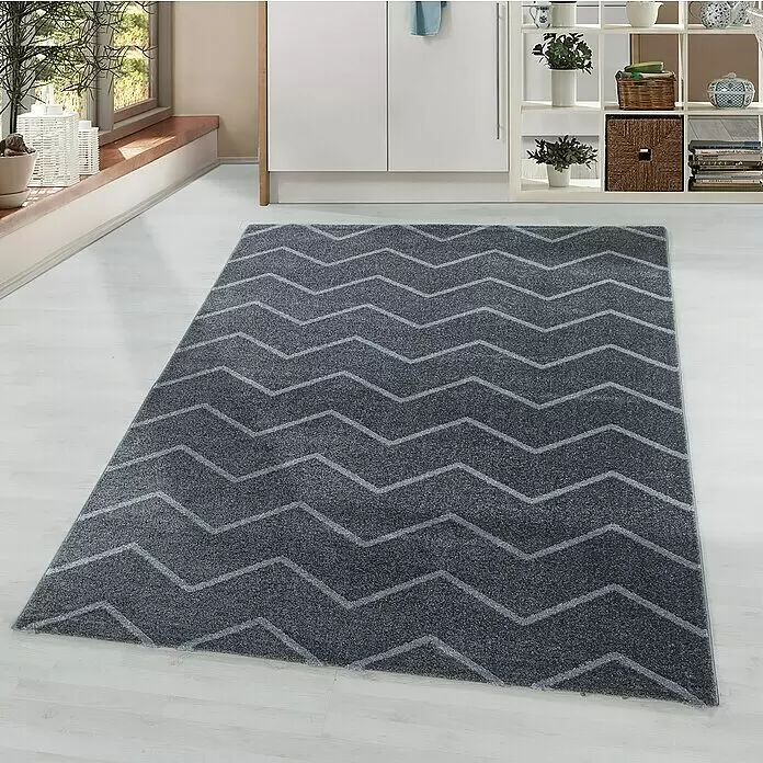Hochflorteppich Rio 4602Grau, 250 x 80 cm, 100% Polypropylen