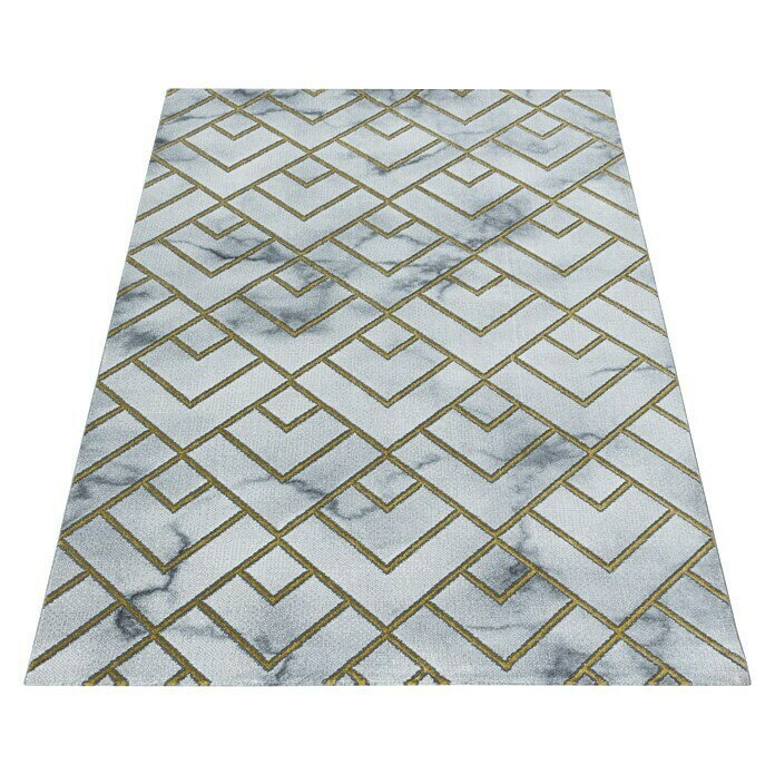 Kurzflorteppich Naxos 3813 (Gold, 250 x 80 cm, 80% Polypropylen, 20% Polyester) | BAUHAUS