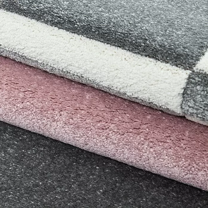 Kurzflorteppich Hawaii 1310 - Pink, 170 x 120 cm, 100% Polypropylen - Detailaufnahme