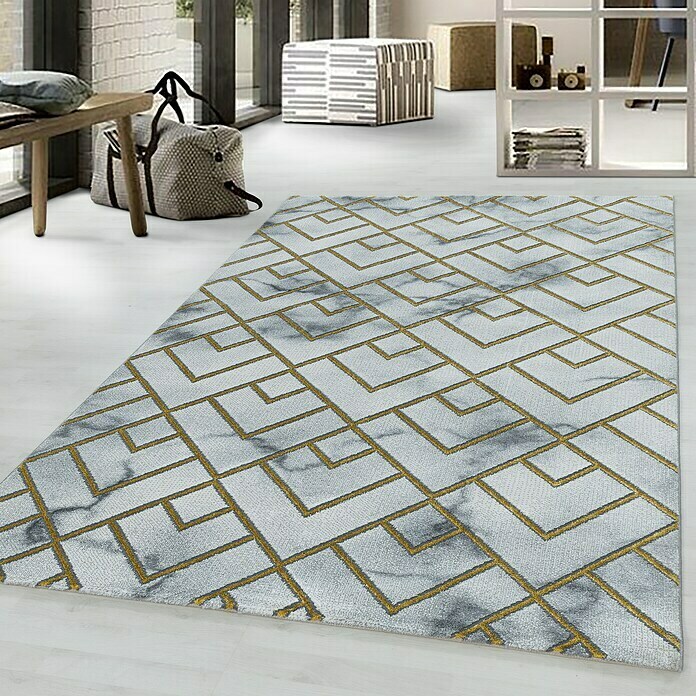 Kurzflorteppich Naxos 3813 (Gold, 340 x 240 cm, 80% Polypropylen, 20% Polyester) | BAUHAUS