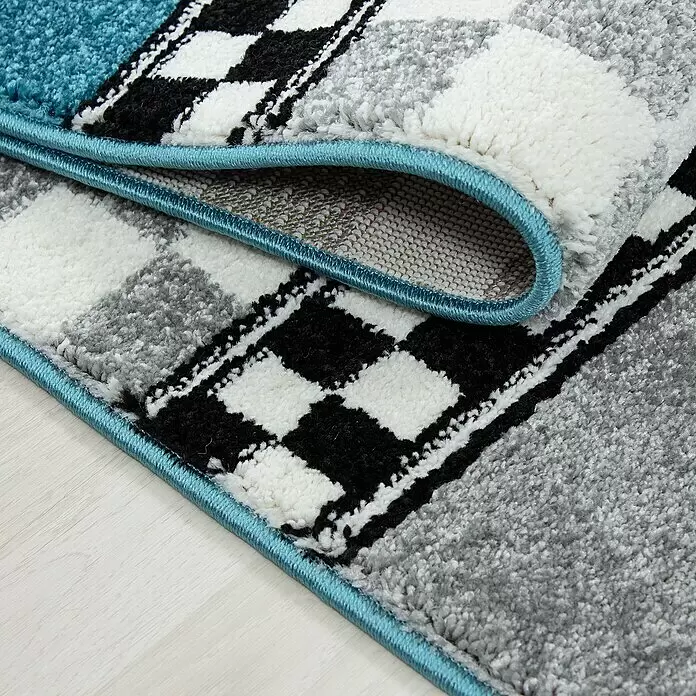 Kinderteppich Kids 0460 - Blau, 150 x 80 cm, 100% Polypropylen - Detailaufnahme