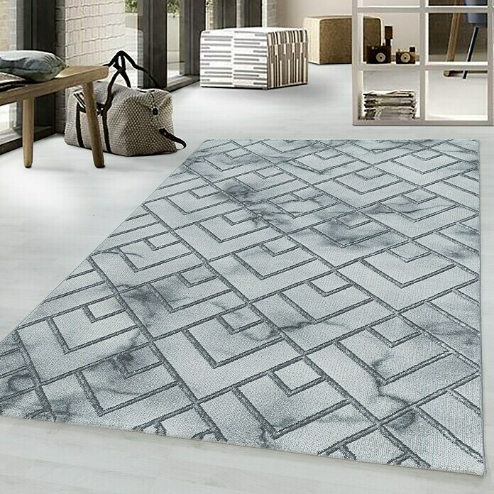 Kurzflorteppich Naxos 3813 (Silber, 340 x 240 cm, 80% Polypropylen, 20% Polyester) | BAUHAUS