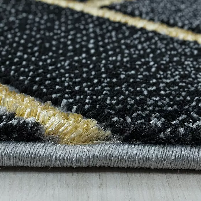 Kurzflorteppich Naxos 3814Gold, 250 x 80 cm, 80% Polypropylen, 20% Polyester