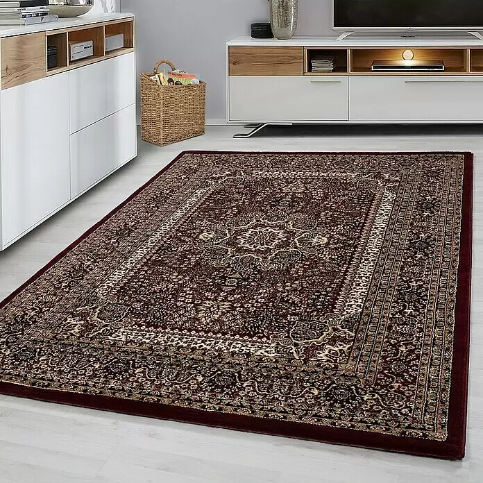 Kurzflorteppich Orient-Optik Marrakesh 0207Rot, 290 x 200 cm, 100 % Polypropylen