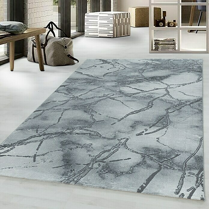 Kurzflorteppich Naxos 3815 (Silber, 170 x 120 cm, 80% Polypropylen, 20% Polyester) | BAUHAUS