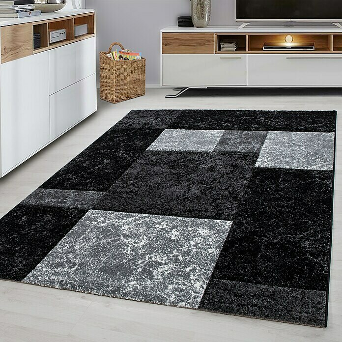 Kurzflorteppich Hawaii 1330 (Schwarz, 170 x 120 cm, 100% Polypropylen) | BAUHAUS