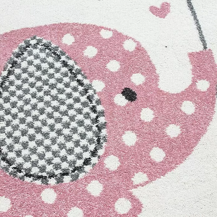 Kinderteppich Kids 0570Pink, Durchmesser: 120 cm, 100% Polypropylen