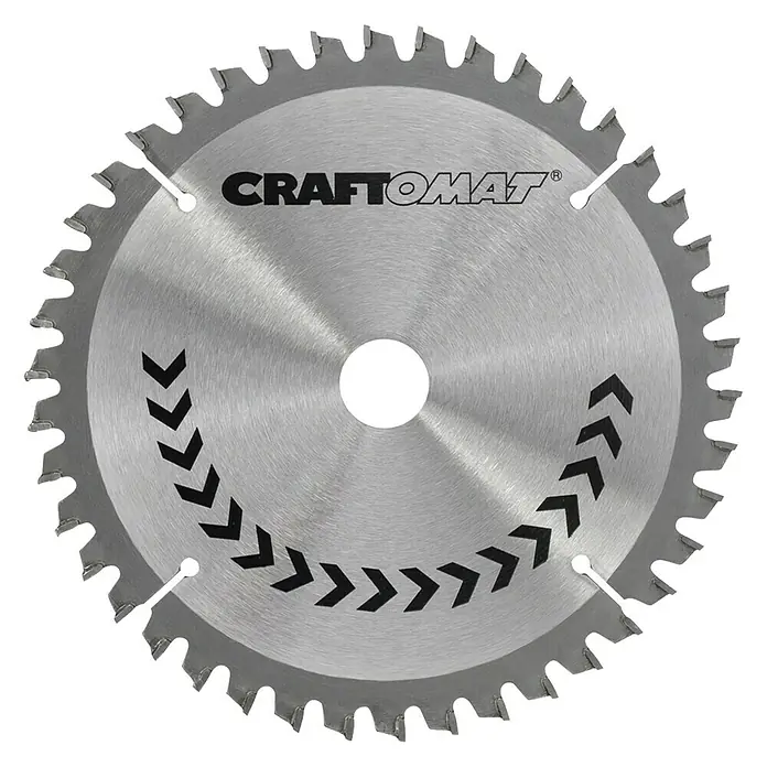 Craftomat Kreissägeblatt HM Alu - 160 mm, Bohrung: 16 mm - 20 mm, Anzahl Zähne: 42 Stk. - Kreissägeblatt mit scharfen Zähnen für präzise Schnitte, ideal für Holzbearbeitung und Heimwerkerprojekte.