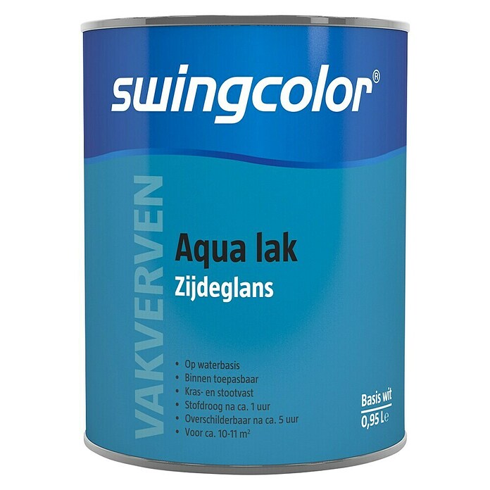 Lakverf Aqua Zijdeglans (1 l, Wit) | BAUHAUS
