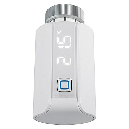 Homematic IP Termostato de radiador HmIP-eTRV-E (Conexión de válvula: M30 x 1,5 mm, Funciona con pilas, 94 x 53 x 55 mm, Blanco)