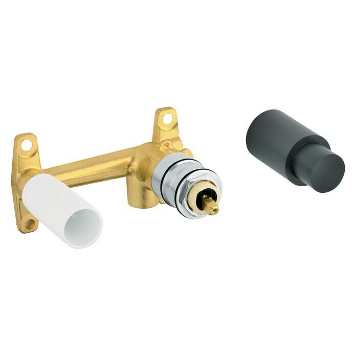 Grohe Unterputzsystem½″, Einbautiefe: 45 mm - 75 mm, Schwarz/Gold Diagonal View