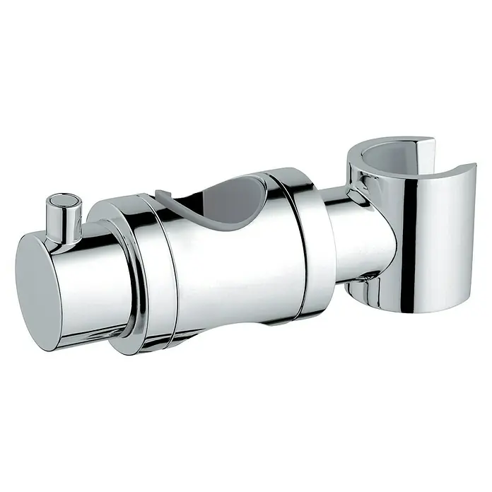 Grohe Konusgleiter Relexa/Rainshower - Chrom, Passend für: Brausestangen 24,7 mm - Ein glänzender, verstellbarer Brausehalter aus Chrom, ideal für moderne Badezimmer, bietet Flexibilität und Stil.