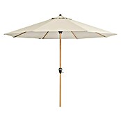 Doppler Alu Wood Marktschirm rund Ultra (Natur, Durchmesser Bespannung: 350 cm) | BAUHAUS