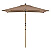 Doppler Alu Wood Marktschirm Ultra (Greige, Bespannungsmaß (L x B): 210 x 140 cm) | BAUHAUS