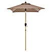 Doppler Alu Wood Marktschirm Ultra (Greige, Bespannungsmaß (L x B): 210 x 140 cm) | BAUHAUS