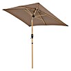 Doppler Alu Wood Marktschirm Ultra (Greige, Bespannungsmaß (L x B): 210 x 140 cm) | BAUHAUS