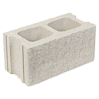 BHS Mallorca Bloque de hormigón poroso split (40 x 20 x 20 cm, Crema, Hormigón)