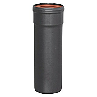Practic Tubo para pellets (Ø x L: 80 mm x 1 m, Negro)