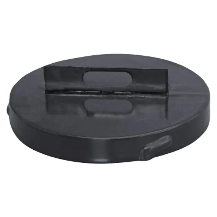 Practic Tapón - Diámetro: 120 mm, Negro mate - Ventosa de goma negra con asa para una fijación y manipulación seguras. Ideal para diversas aplicaciones.