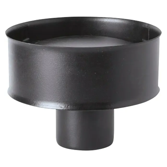 Practic Sombrerete deflector antirretorno para estufa de pellets - Diámetro: 80 mm, Negro - Candelabro negro de metal, perfecto para decoración rústica o moderna. Crea un ambiente acogedor.