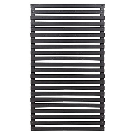Plus Sichtschutzelement Tokyo (83 x 140 cm, Holz, Schwarz)
