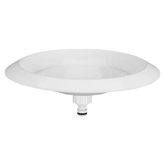 Gardena ClickUp! Vogelbadehaus - Ø x H: 26 x 9,1 cm - Weißer Waschbeckenaufsatz mit rundem Becken und Abfluss für moderne Badezimmerdesigns. Elegante und funktionale Sanitärkeramik.