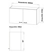 Respekta Miniküche MK130ESWOSS (Breite: 130 cm, Mit Duo-Kochmulde, Weiß)