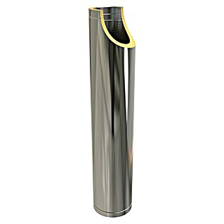 Nedco Kachelpijp Geluiddemper (Geborsteld RVS, 80 mm)