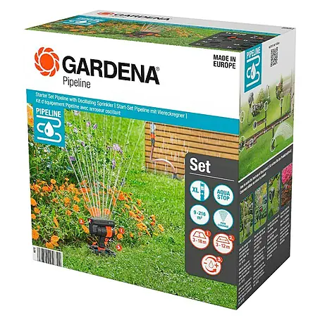 Gardena Sprinklersystem Pipeline-Start-Set Viereckregner