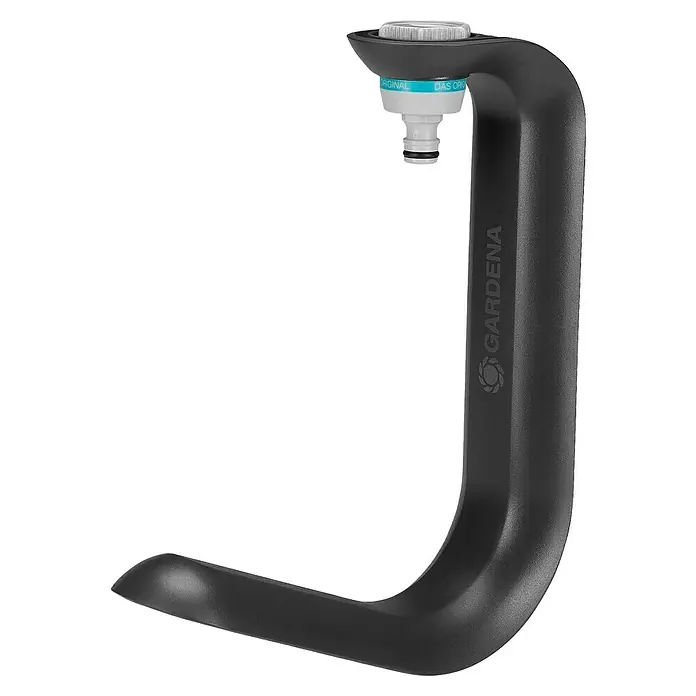 Gardena Wand-Schlauchhalterung TapFix - Passend für: Gardena Textilschlauch Liano bis 20 m, Kunststoff - Gardena Wasserhahn-Ständer: Praktische und stilvolle Wasserentnahmestelle für den Garten, mit robustem Design und einfacher Installation.
