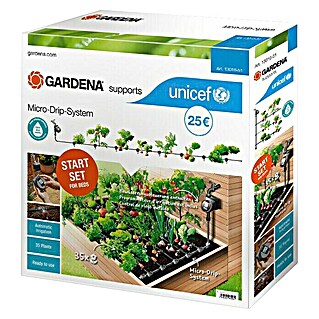Gardena Micro-Drip Starter-Set Beet automatic UNICEF (Passend für: bis zu 35 Pflanzen)