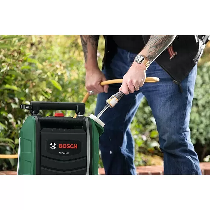 Bosch Power for All 18V Akku-Hochdruckreiniger Fontus - 18 V, Ohne Akku, Max. Druck: 20 bar - Anwendungsbeispiel
