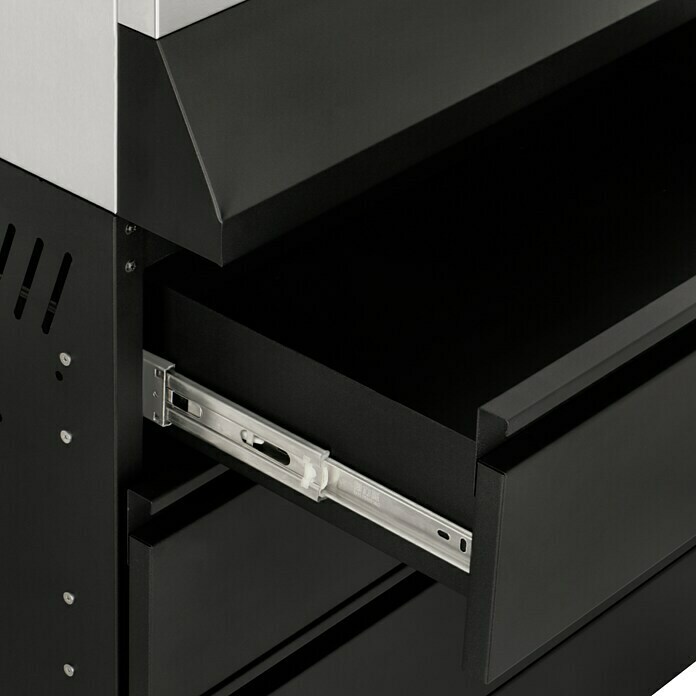 Kingstone Grillküchen-Modul The Quad BigSchwarz, L x B x H: 55,3 x 73 x 91,3 cm Detail Shot