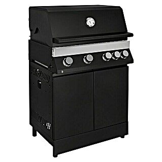 Kingstone KMS Gasgrill The Quad Four (Anzahl Brenner: 4, Hauptgrillfläche: 70,2 x 45 cm, 14 kW, Material Rost: Gusseisen)