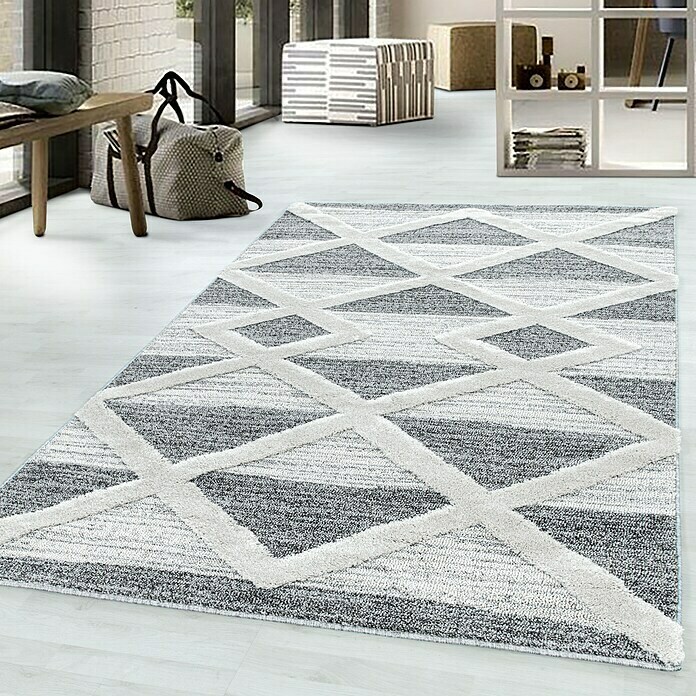 Hochflorteppich Pisa 4709 (Grau, 150 x 80 cm, 100% Polypropylen) | BAUHAUS